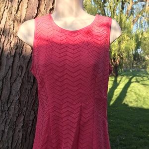Banana Republic coral sleeveless back zipper top 4